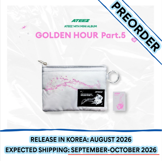 [PREORDER] [SHIPS IN SEPT-OCT] ATEEZ - [POP-UP STORE [GOLDEN HOUR : Part.5] MD] MINI POUCH