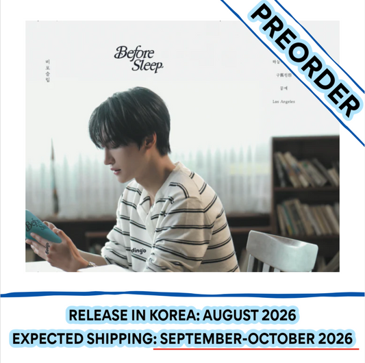 [PREORDER] [SHIPS IN SEPT-OCT] ATEEZ SEONGHWA - BEFORE SLEEP POEM BOOK SET (Version Choice)
