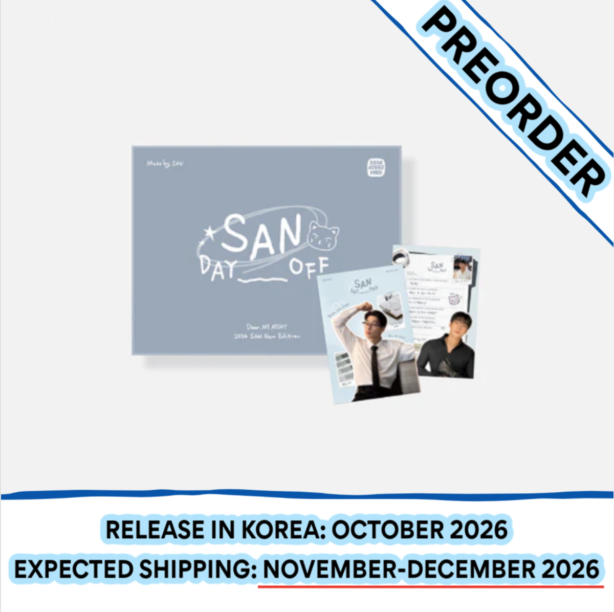 [PREORDER] [SHIPS IN NOV-DEC] ATEEZ - SAN : DAY OFF 2026 NEW EDITION
