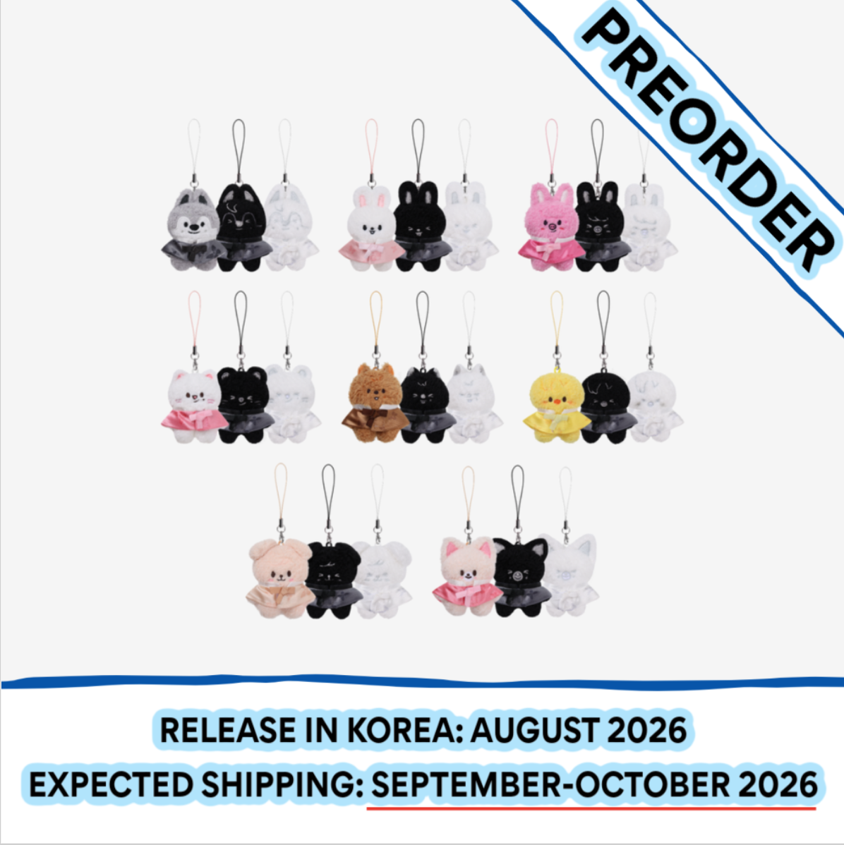 [PREORDER] [SHIPS IN SEPT-OCT] Stray Kids - World Tour [RUN IT SEOUL] OFFICIAL MD - SKZOO SECRET PLUSH MICRO Ver. (RANDOM)