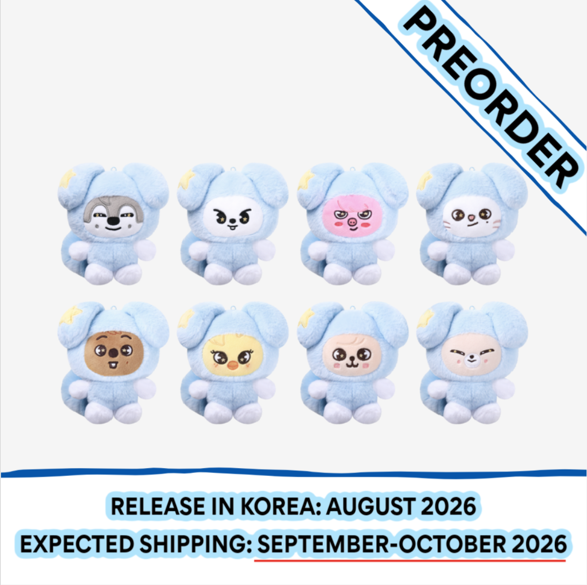 [PREORDER] [SHIPS IN SEPT-OCT] Stray Kids - World Tour [RUN IT SEOUL] OFFICIAL MD - SKZOO PLUSH in TASY (SKZOO Choice)