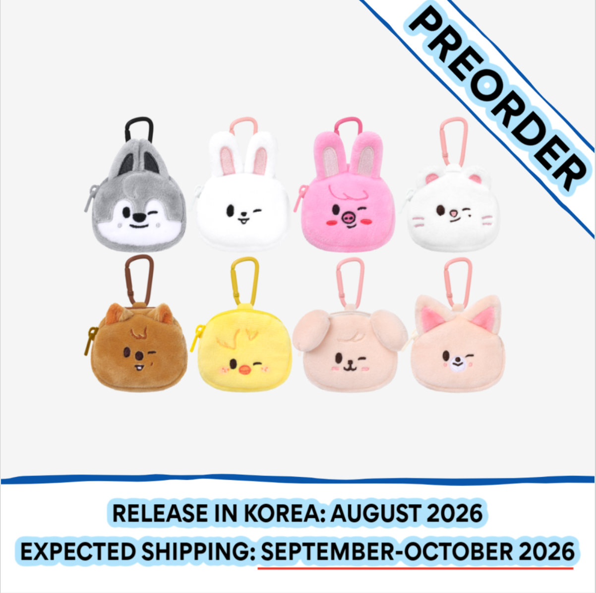[PREORDER] [SHIPS IN SEPT-OCT] Stray Kids - World Tour [RUN IT SEOUL] OFFICIAL MD - SKZOO MINI BACKPACK KEYRING (SKZOO Choice)