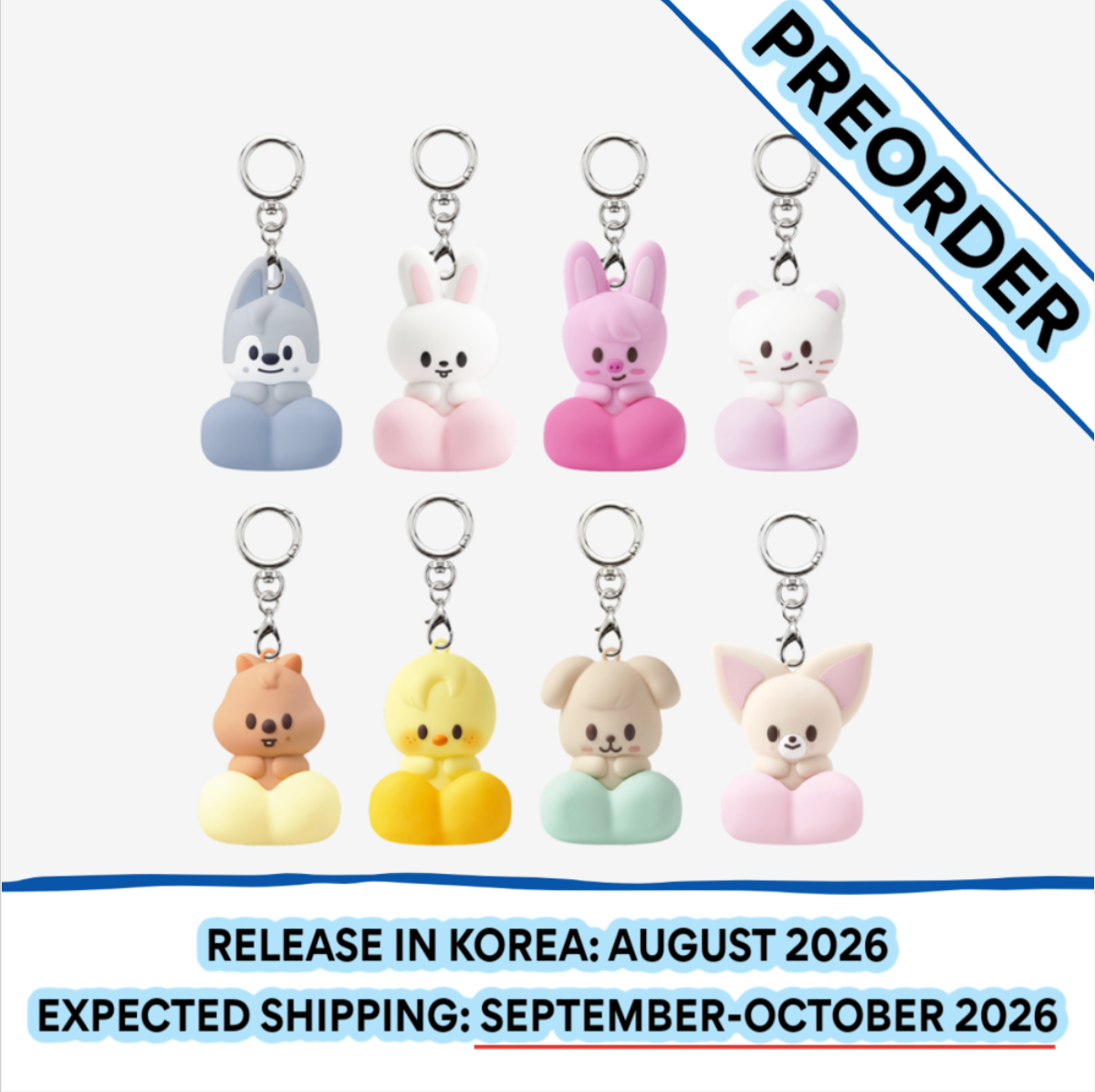[PREORDER] [SHIPS IN SEPT-OCT] Stray Kids - World Tour [RUN IT SEOUL] OFFICIAL MD - SKZOO SECRET CLICKER KEYRING (RANDOM)
