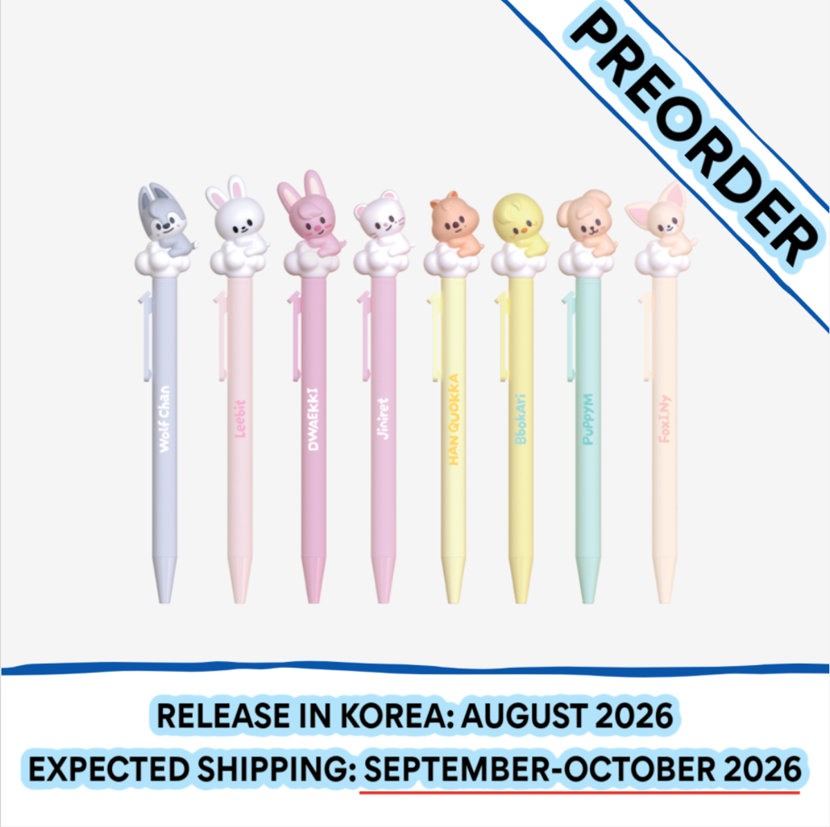 [PREORDER] [SHIPS IN SEPT-OCT] Stray Kids - World Tour [RUN IT SEOUL] OFFICIAL MD - SKZOO FIGURE PEN (SKZOO Choice)