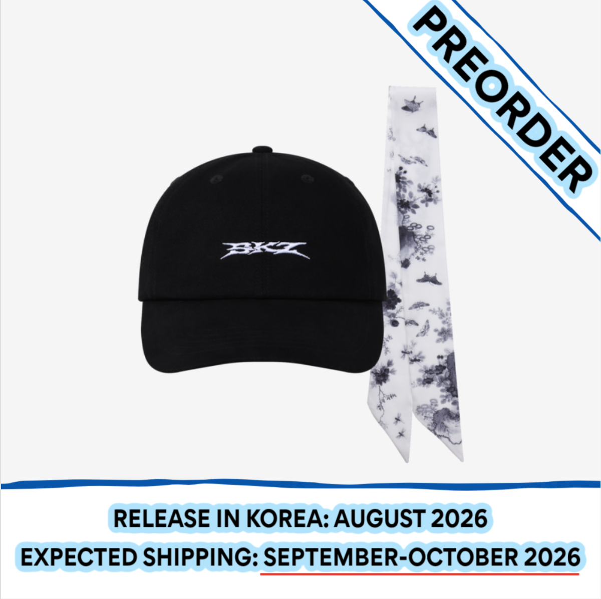 [PREORDER] [SHIPS IN SEPT-OCT] Stray Kids - World Tour [RUN IT SEOUL] OFFICIAL MD - BANDANA BALL CAP (One Size)