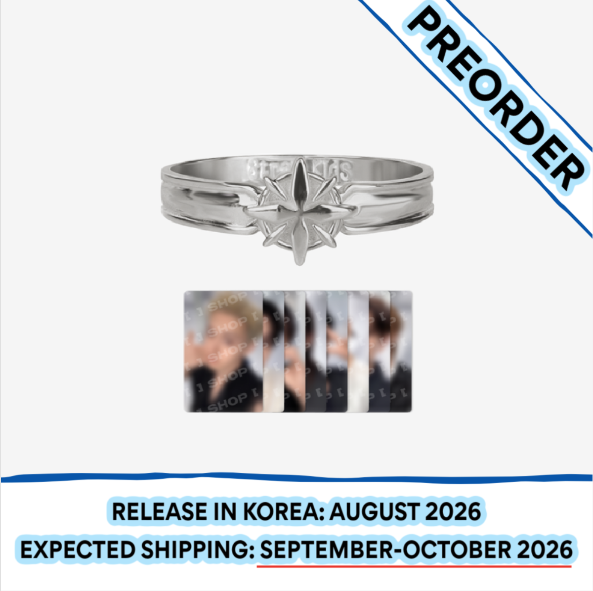 [PREORDER] [SHIPS IN SEPT-OCT] Stray Kids - World Tour [RUN IT SEOUL] OFFICIAL MD - RING (Size Choice)