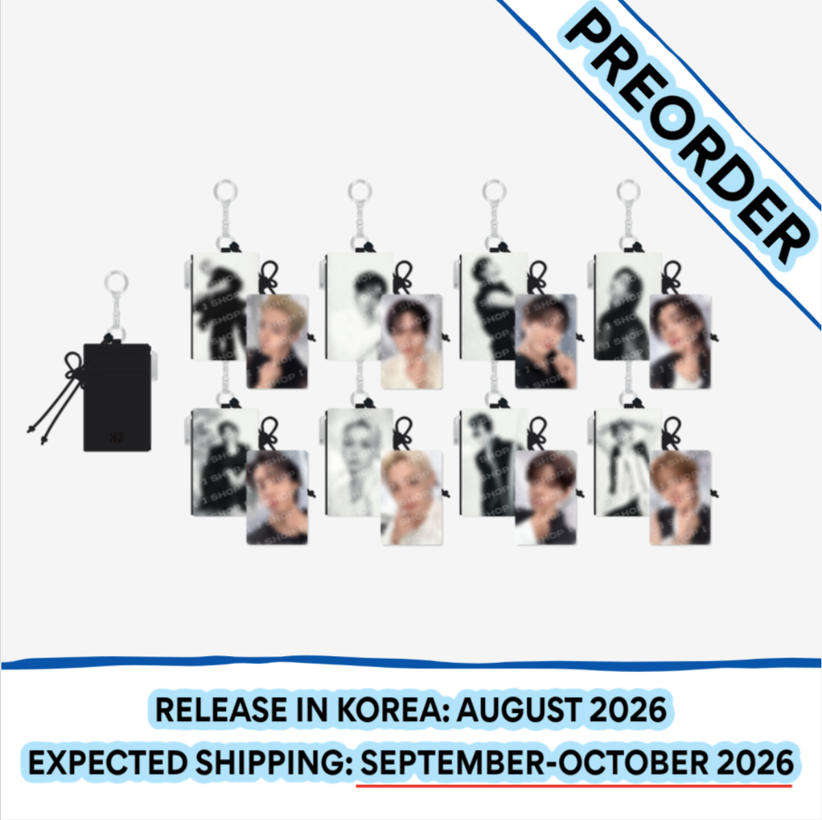 [PREORDER] [SHIPS IN SEPT-OCT] Stray Kids - World Tour [RUN IT SEOUL] OFFICIAL MD - CARD HOLDER KEYRING (Member Choice)