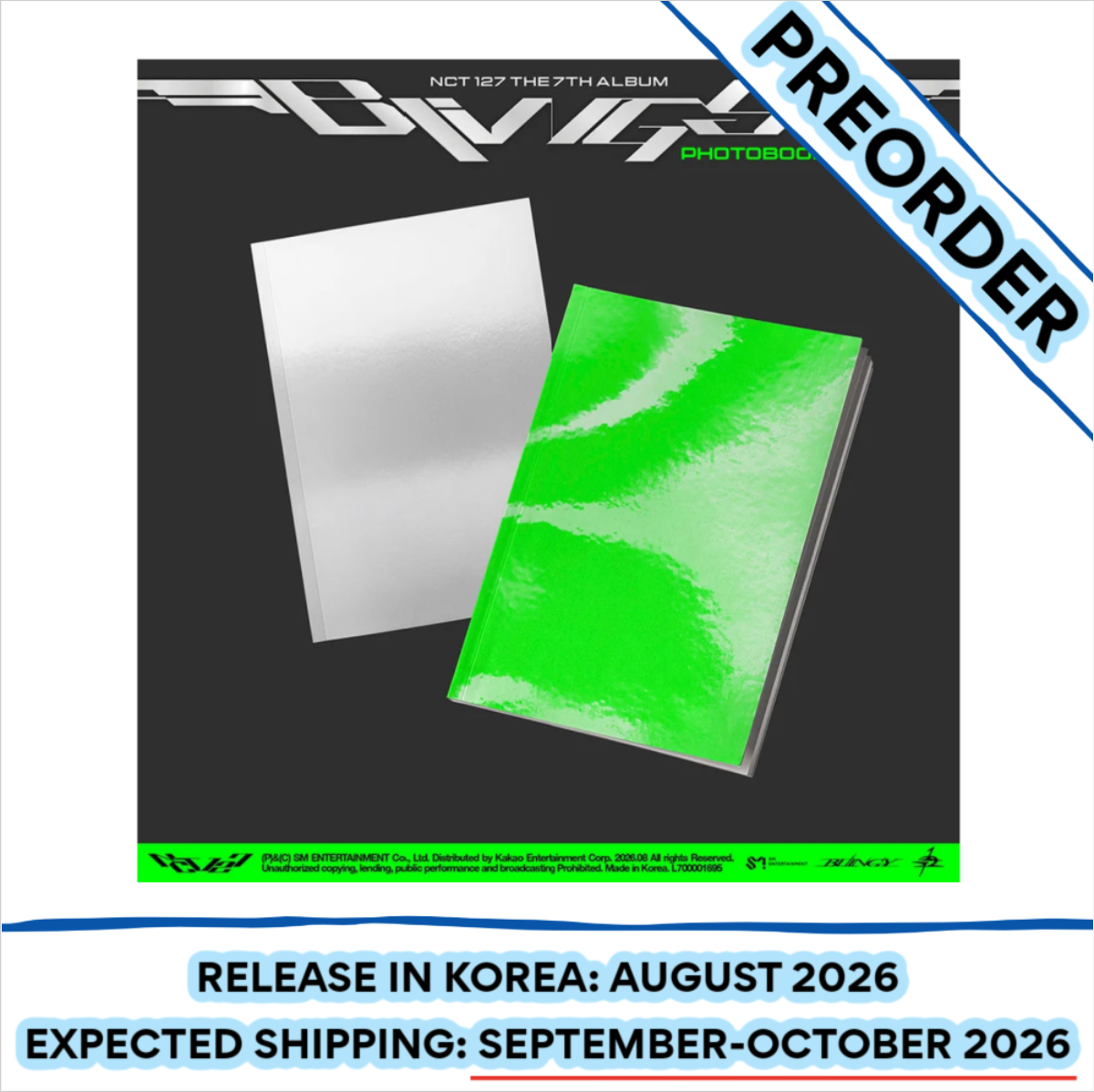 [PREORDER] [SHIPS IN SEPT-OCT] NCT 127 - BLINGY 7TH ALBUM PHOTOBOOK Ver.