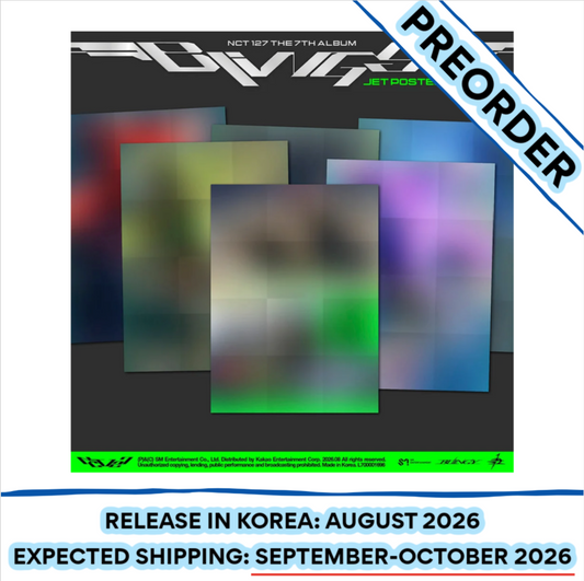 [PREORDER] [SHIPS IN SEPT-OCT] NCT 127 - BLINGY 7TH ALBUM JET POSTER Ver.
