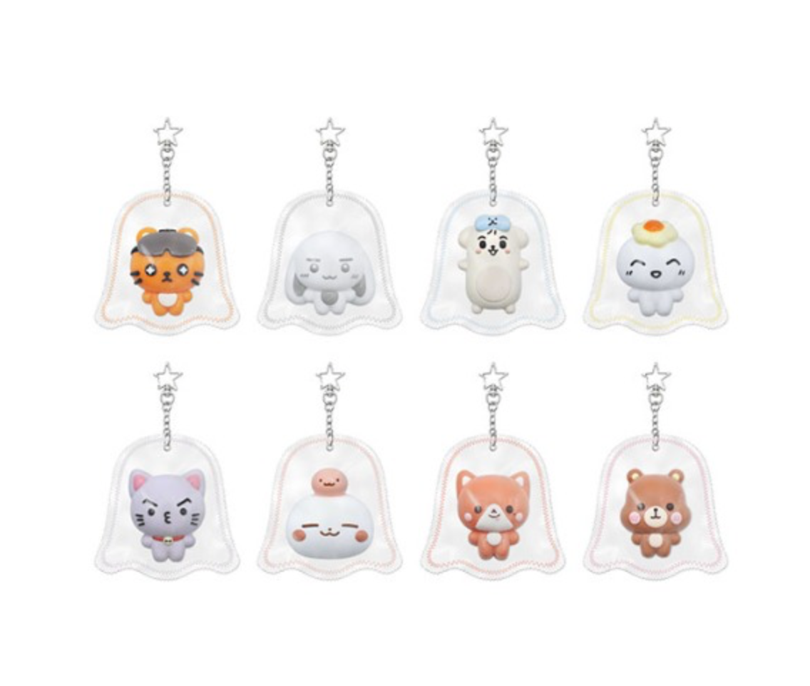 [ON DEMAND] [SHIPS IN 2-3 WEEKS] ATEEZ - 2026 ATEEZ FANMEETING ATINY’S VOYAGE : TINY MYSTERY GHOST SQUISHY KEYRING (HOI & SILBEONI)