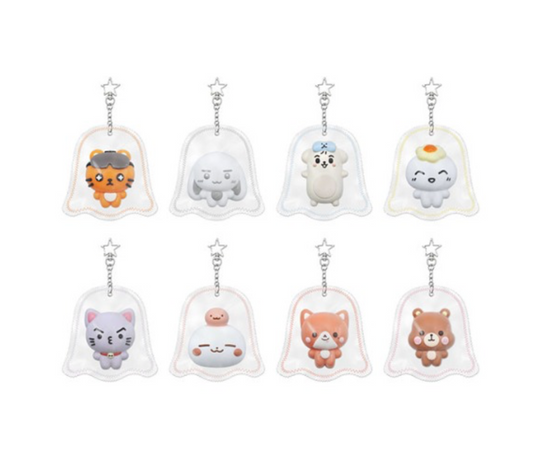 [ON DEMAND] [SHIPS IN 2-3 WEEKS] ATEEZ - 2026 ATEEZ FANMEETING ATINY’S VOYAGE : TINY MYSTERY GHOST SQUISHY KEYRING (HOI & SILBEONI)