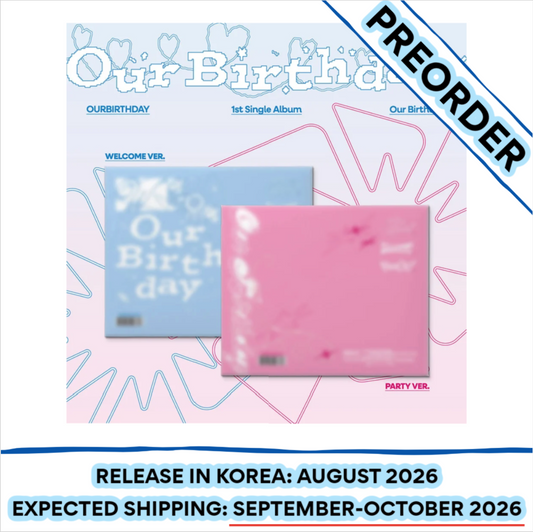 [PREORDER] [SHIPS IN SEPT-OCT] OURBIRTHDAY - OUR BIRTHDAY 1ST SINGLE ALBUM PHOTOBOOK Ver. (RANDOM)