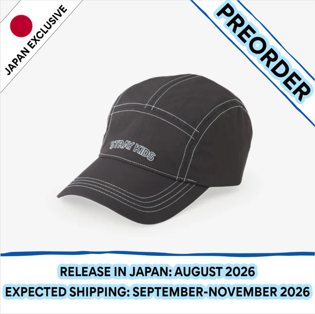[PREORDER] [SHIPS IN SEPT-NOV] Stray Kids - World Tour [RUN IT JAPAN] OFFICIAL MD CAP