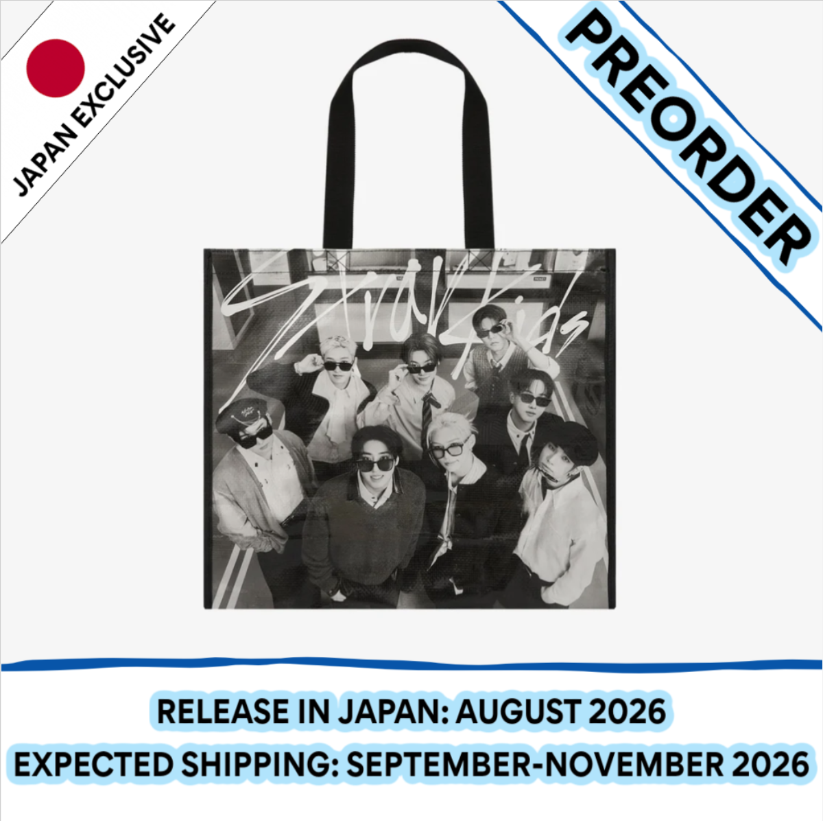 [PREORDER] [SHIPS IN SEPT-NOV] Stray Kids - World Tour [RUN IT JAPAN] OFFICIAL MD SHOPPING BAG