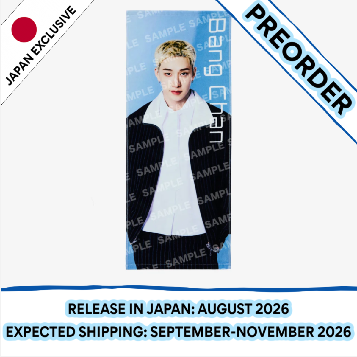 [PREORDER] [SHIPS IN SEPT-NOV] Stray Kids - World Tour [RUN IT JAPAN] OFFICIAL MD PHOTO FACE TOWEL (Member Choice)