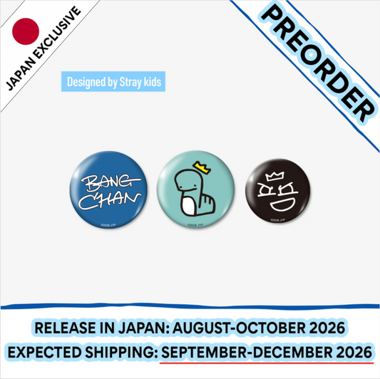 [PREORDER] [SHIPS IN SEPT-DEC] Stray Kids - World Tour [RUN IT JAPAN] OFFICIAL MD BADGE SET (3PIECES) (Member Choice)