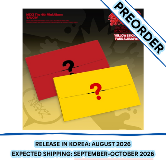 [PREORDER] [SHIPS IN SEPT-OCT] NEXZ – The 4th Mini Album [SAUCIN’] (STICKER FANS ALBUM Ver.) (Version Choice)