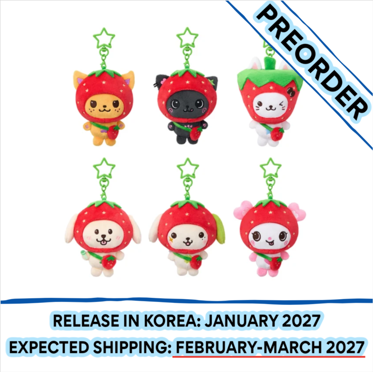[PREORDER] [SHIPS IN FEB-MAR 2027] NCT WISH - [WISHBERRY BAKERY] OFFICIAL MD DOLL KEYRING (Member Choice)