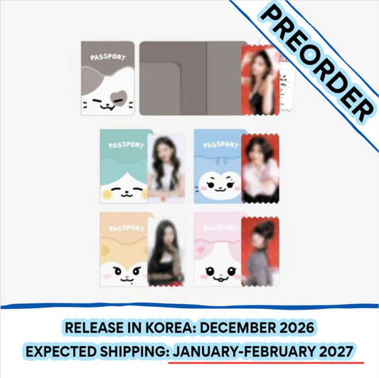 [PREORDER] [SHIPS IN JAN-FEB 2027] ITZY - ALL IN, MIDZY 5TH FAN MEETING OFFICIAL MD TWINZY PASSPORT COVER SET (Member Choice)
