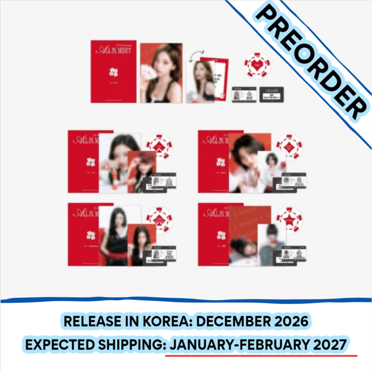 [PREORDER] [SHIPS IN JAN-FEB 2027] ITZY - ALL IN, MIDZY 5TH FAN MEETING OFFICIAL MD PHOTO SET (Member Choice)