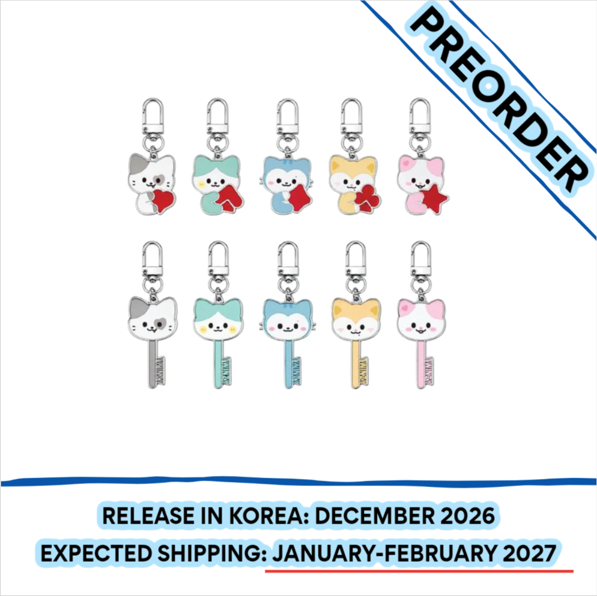 [PREORDER] [SHIPS IN JAN-FEB 2027] ITZY - ALL IN, MIDZY 5TH FAN MEETING OFFICIAL MD TWINZY SECRET METAL CHARM
