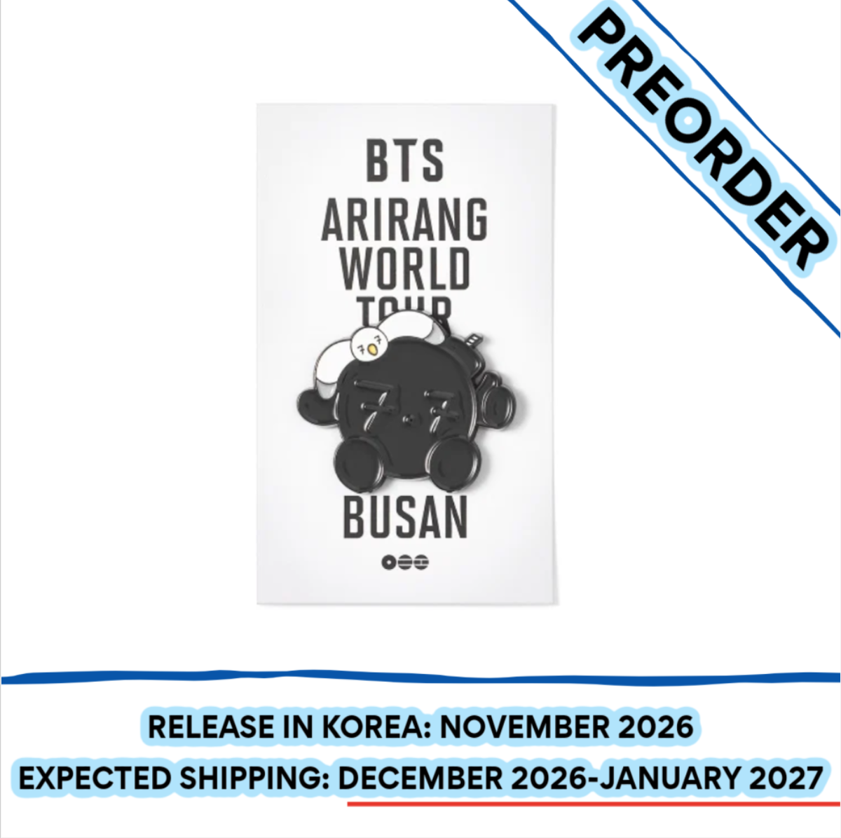 [PREORDER] [SHIPS IN DEC-JAN] BTS - ARIRANG WORLD TOUR OFFICIAL MD MAGNET BUSAN Ver.