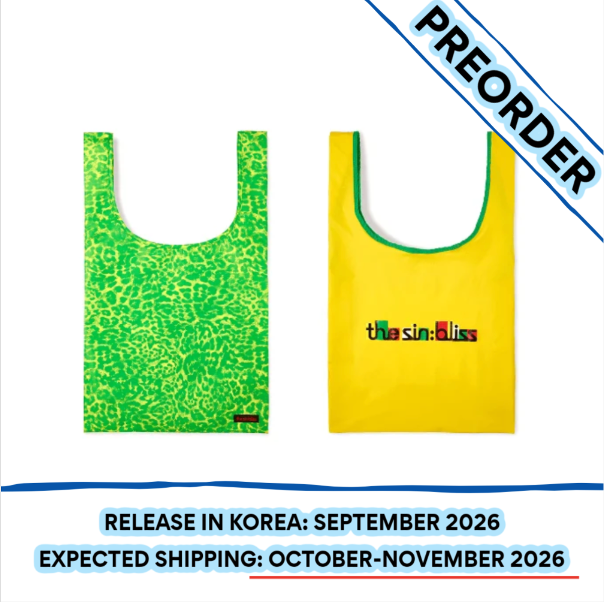 [PREORDER] [SHIPS IN OCT-NOV] ENHYPEN - THE SIN : BLISS POP UP OFFICIAL MD FOLDABLE BAG (Ver. Choice)