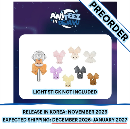[PREORDER] [SHIPS IN DEC 2026-JAN 2027] ATEEZ - ANITEEZ IN DEJA VU POP UP OFFICIAL MD TINY LIGHT STICK SCRUNCHIE (Member Choice)