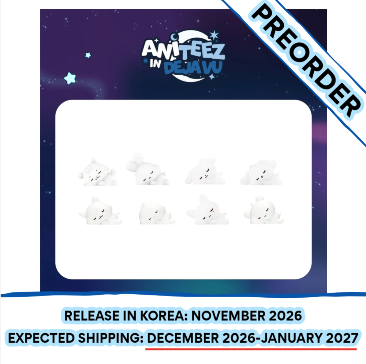 [PREORDER] [SHIPS IN DEC 2026-JAN 2027] ATEEZ - ANITEEZ IN DEJA VU POP UP OFFICIAL MD TINY MOOD LAMP (Member Choice)