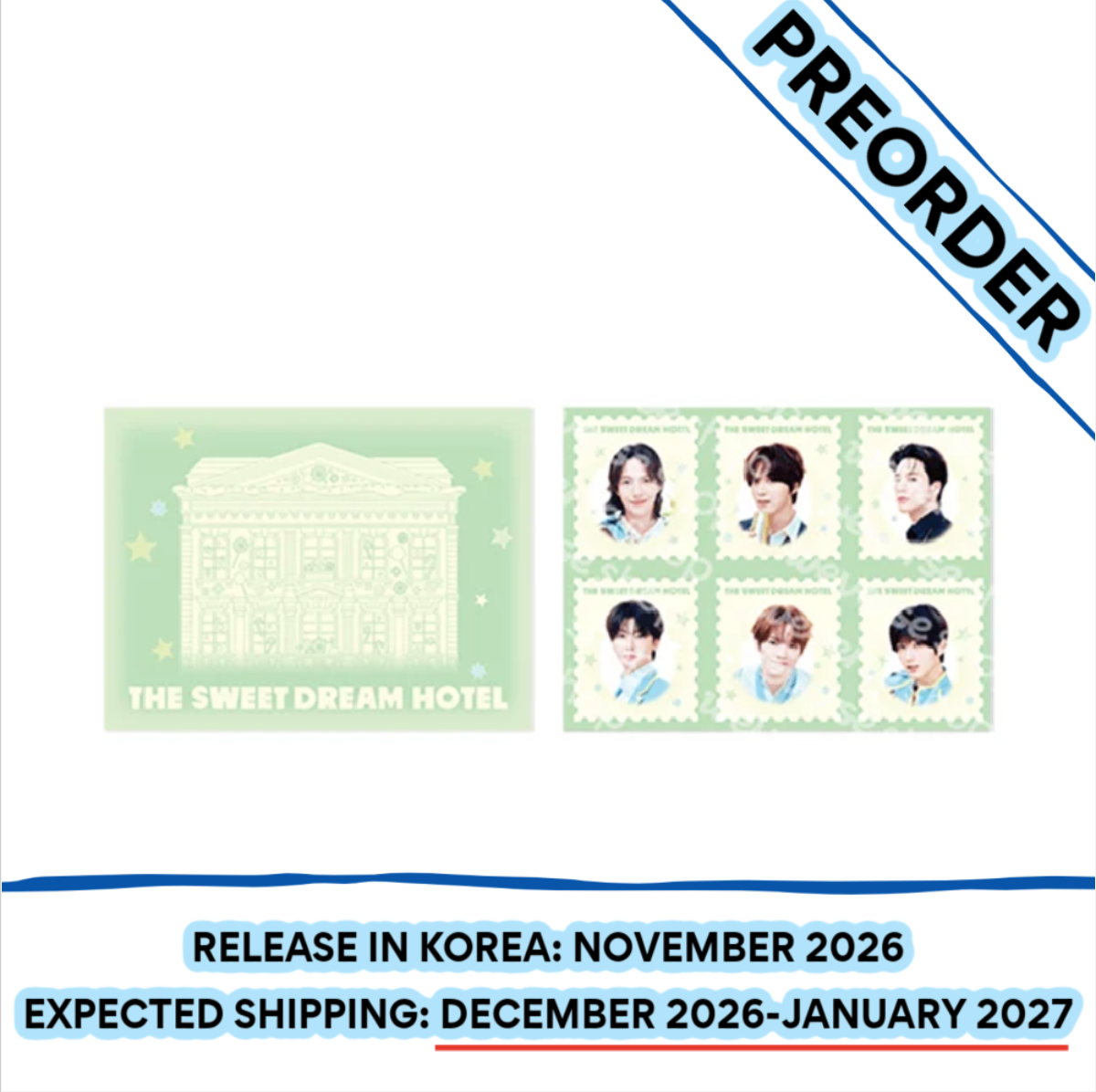 [PREORDER] [SHIPS IN DEC 2026-JAN 2027] NCT DREAM - THE SWEET DREAM HOTEL 10TH ANNIVERSARY PARTY OFFICIAL MD RANDOM TRADING CARD SET