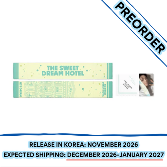 [PREORDER] [SHIPS IN DEC 2026-JAN 2027] NCT DREAM - THE SWEET DREAM HOTEL 10TH ANNIVERSARY PARTY OFFICIAL MD SLOGAN SET (Member Choice)