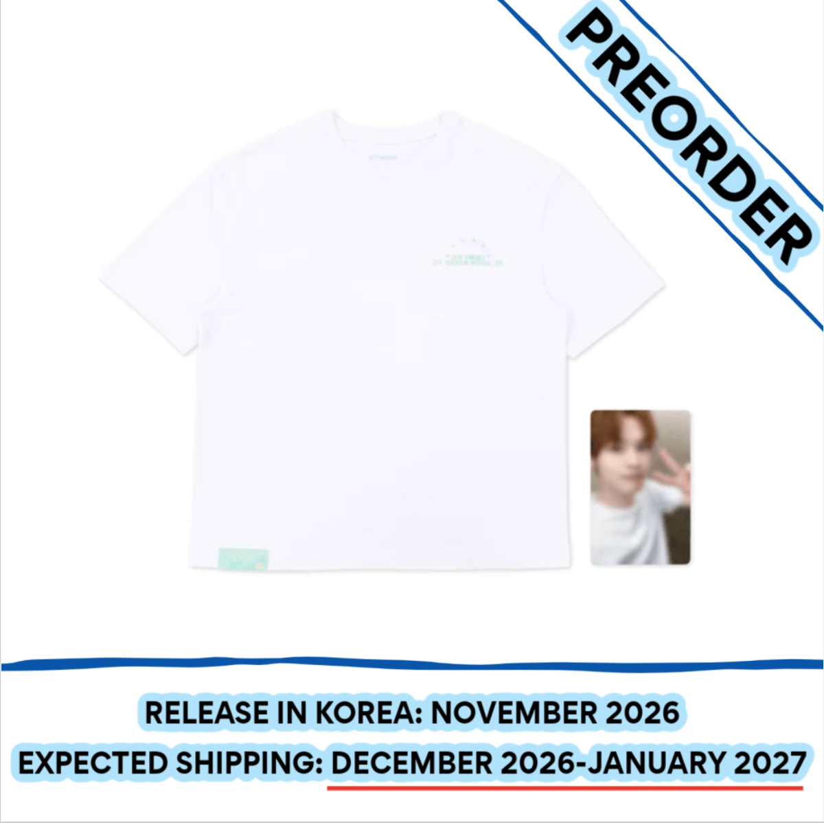 [PREORDER] [SHIPS IN DEC 2026-JAN 2027] NCT DREAM - THE SWEET DREAM HOTEL 10TH ANNIVERSARY PARTY OFFICIAL MD T-SHIRT SET (One Size) (Member Choice)