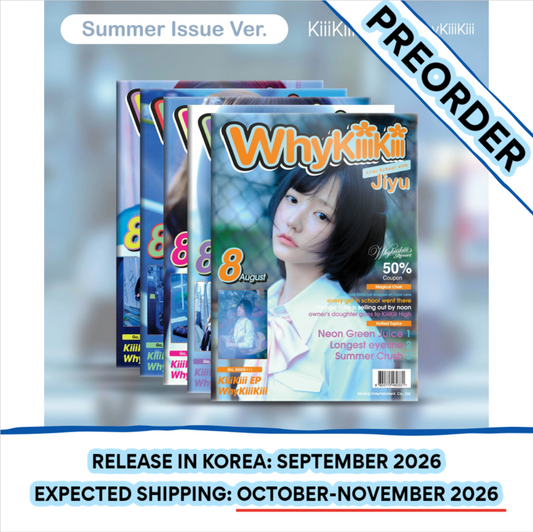 [PREORDER] [SHIPS IN OCT-NOV] KiiiKiii - WhyKiiiKiii (SUMMER ISSUE Ver.) (RANDOM 1 OUT OF 5 COVERS)