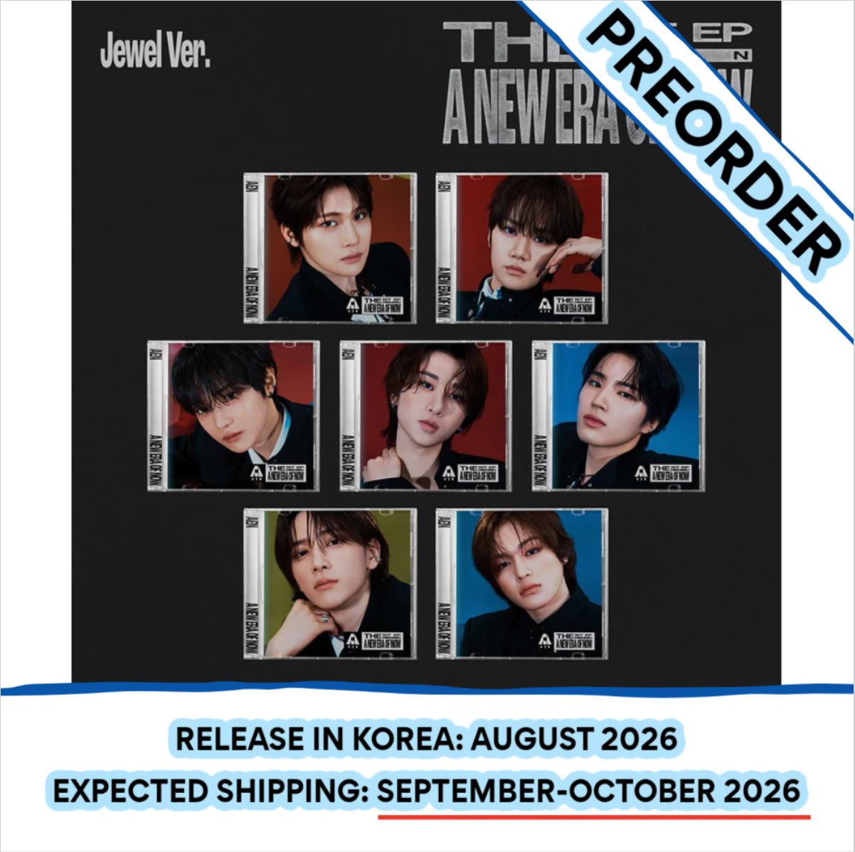 [PREORDER] [SHIPS IN SEPT-OCT] AEN - 'A NEW ERA OF NOW' 1ST EP ALBUM JEWEL Ver. (RANDOM 1 OUT OF 7 COVERS)