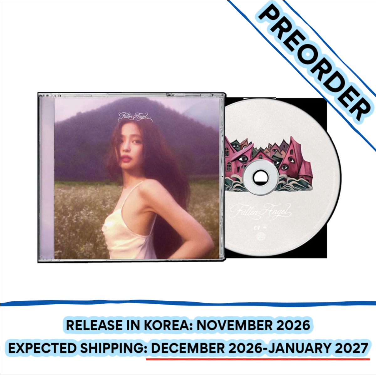 [PREORDER] [SHIPS IN DEC 2026-JAN 2027] BLACKPINK JENNIE - FALLEN ANGEL EP ALBUM STANDARD Ver.