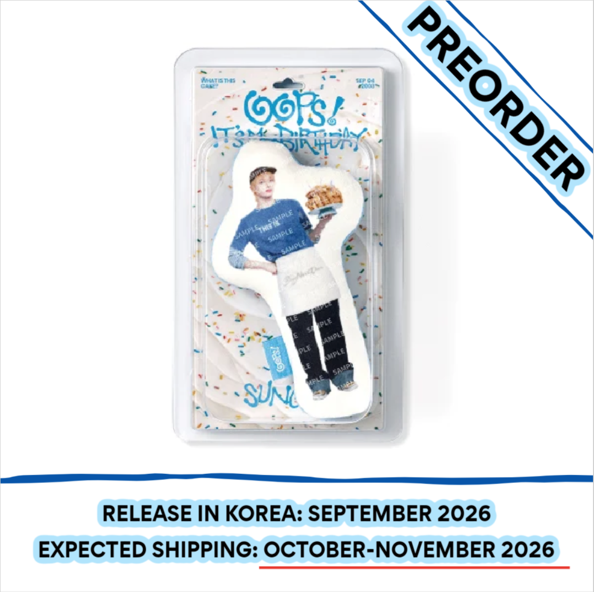 [PREORDER] [SHIPS IN OCT-NOV] BOYNEXTDOOR - [OOPS! IT'S SUNGHO'S BIRTHDAY] BIRTHDAY VOICE PLUSH KEYRING