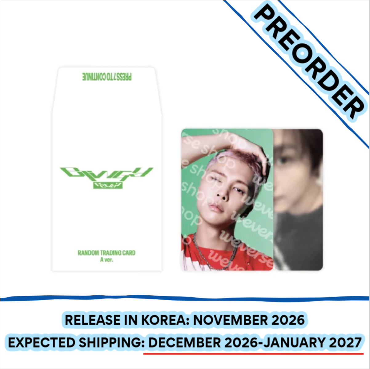 [PREORDER] [SHIPS IN DEC 2026-JAN 2027] NCT 127 - 'BLING POP UP OFFICIAL MD' RANDOM TRADING CARD A
