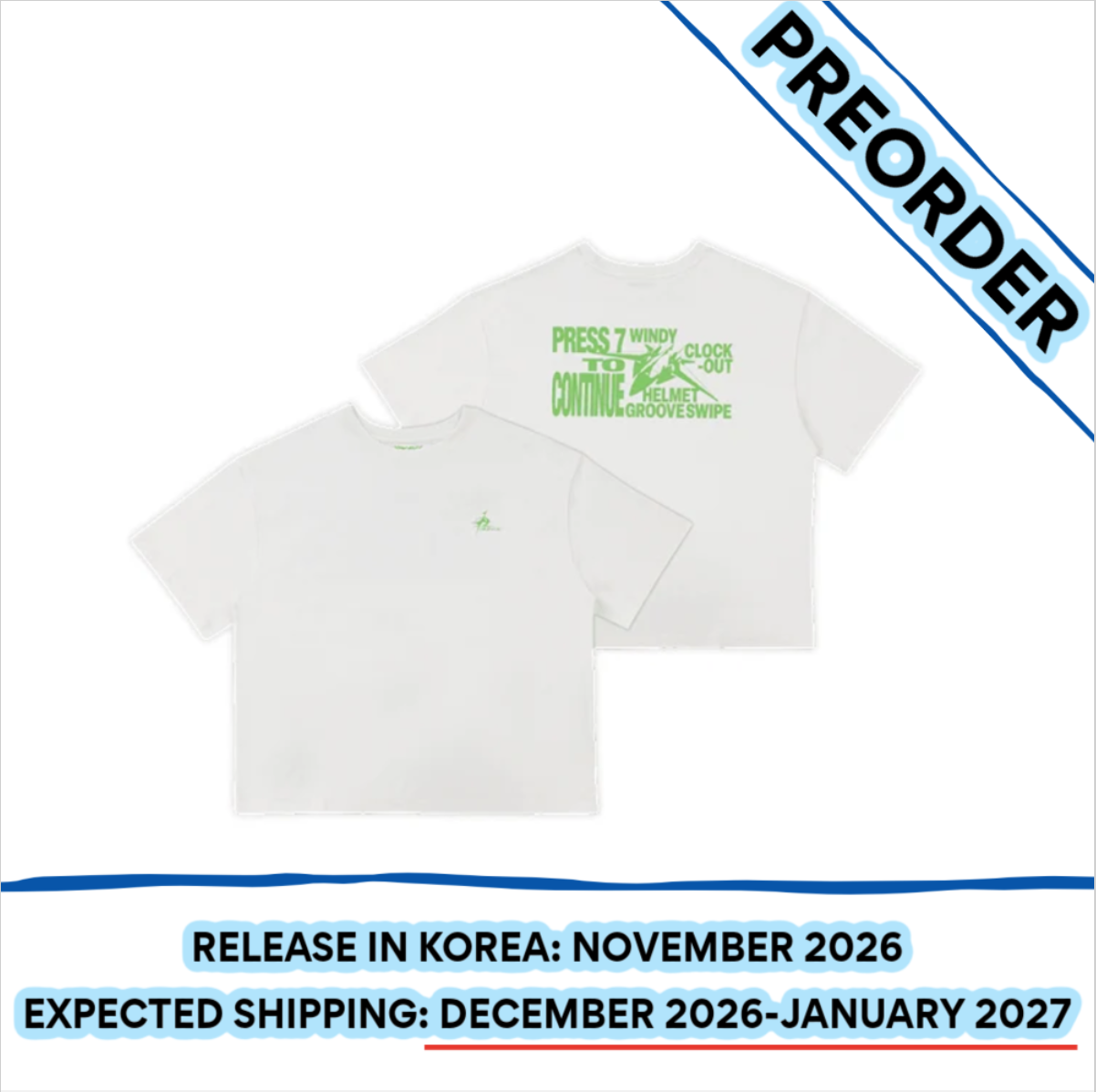 [PREORDER] [SHIPS IN DEC 2026-JAN 2027] NCT 127 - 'BLING POP UP OFFICIAL MD' T-SHIRT NEO Ver. (One Size)