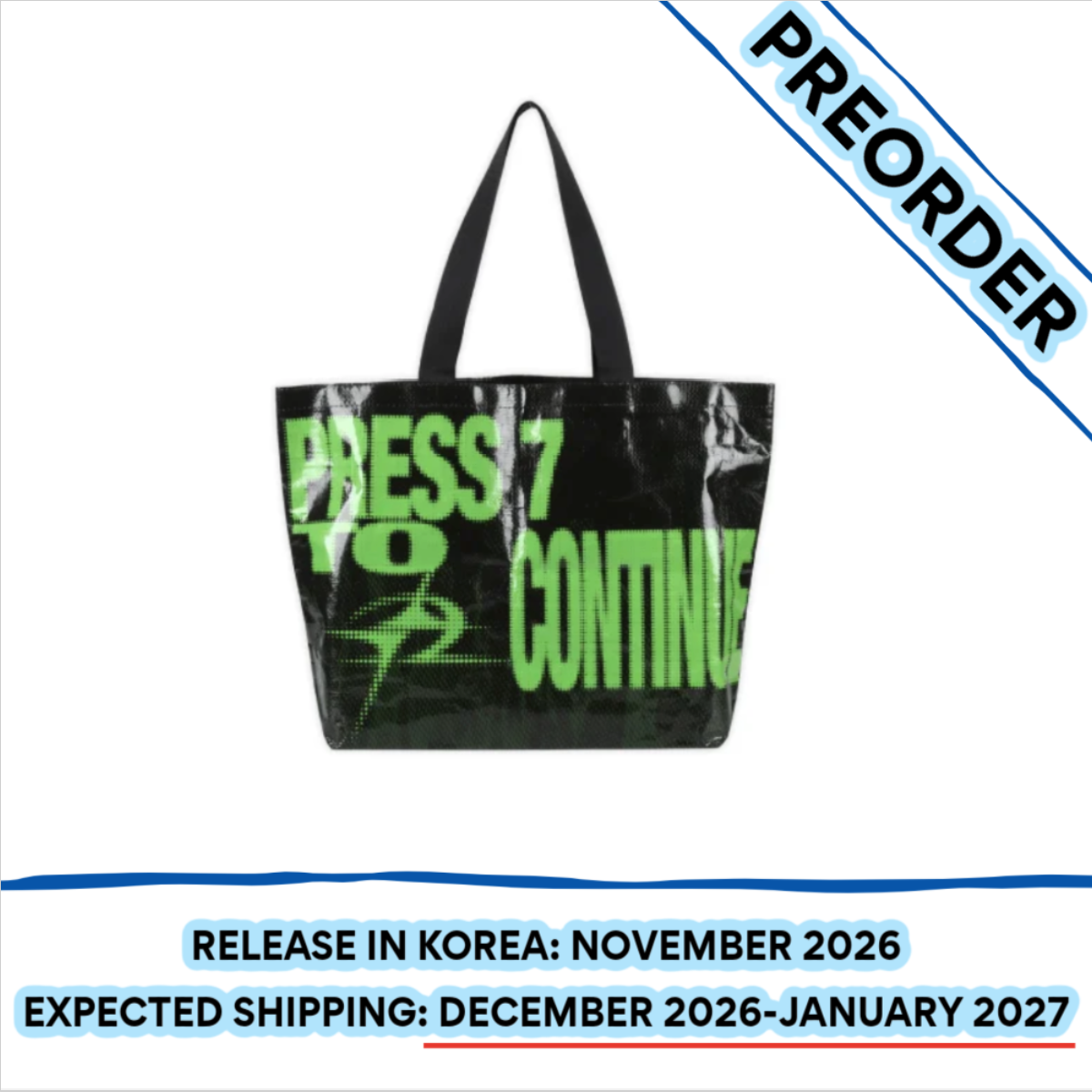 [PREORDER] [SHIPS IN DEC 2026-JAN 2027] NCT 127 - 'BLING POP UP OFFICIAL MD' TARPAULIN BAG
