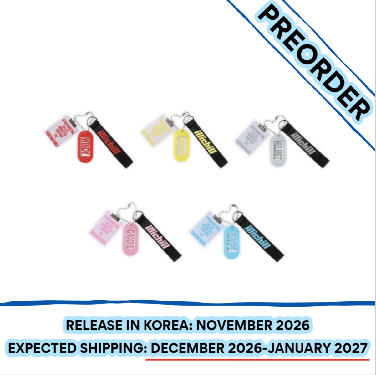 [PREORDER] [SHIPS IN DEC 2026-JAN 2027] NCT 127 - 'BLING POP UP OFFICIAL MD' LOST & FOUND KEY RING (Member Choice)