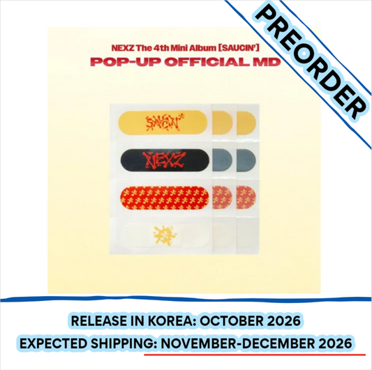 [PREORDER] [SHIPS IN NOV-DEC] NEXZ - [SAUCIN' POP UP OFFICIAL MD] DECO BAND-AID