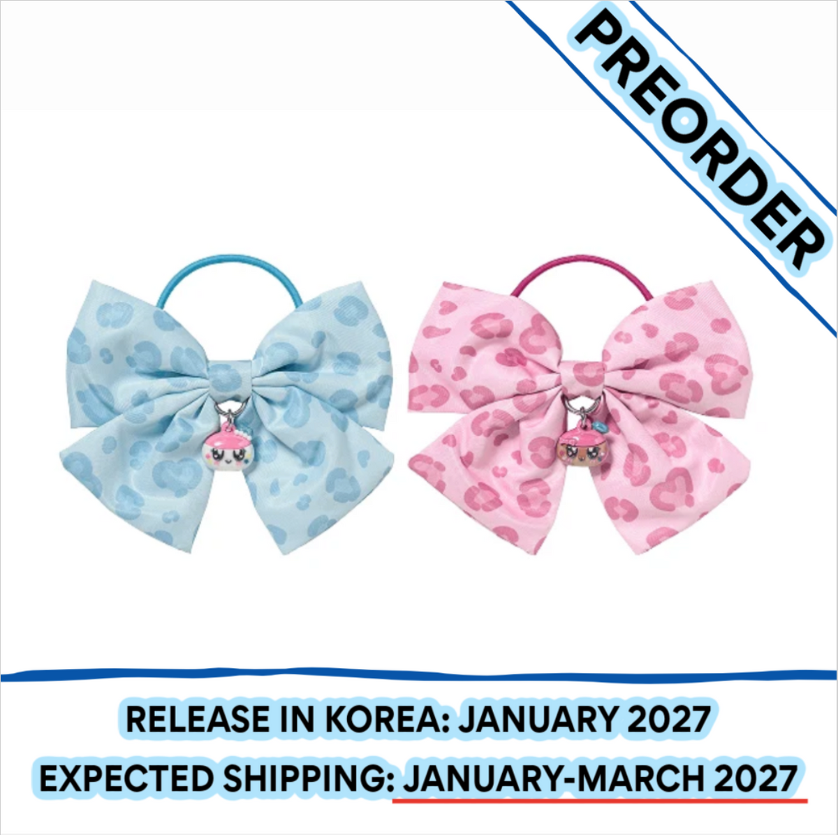 [PREORDER] [SHIPS IN JAN-MAR 2027] SEVENTEEN - 'BONGBONGEE OFFICIAL MD' RIBBON HAIR TIE