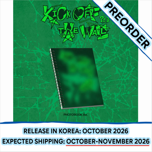 [PREORDER] [SHIPS IN OCT-NOV 2026] KICKFLIP - 'KICK OFF THE WALL PT.1 5TH MINI ALBUM' PHOTOBOOK Ver. + POB Choice