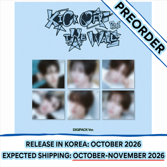 [PREORDER] [SHIPS IN OCT-NOV 2026] KICKFLIP - 'KICK OFF THE WALL PT.1 5TH MINI ALBUM' DIGIPACK Ver. (Random) + POB Choice