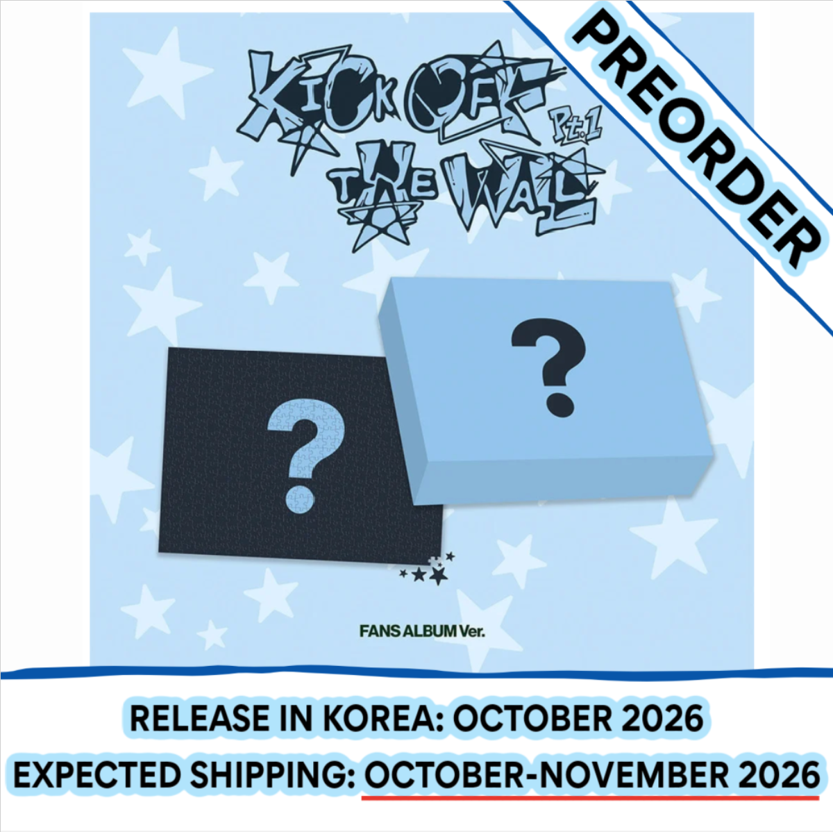 [PREORDER] [SHIPS IN OCT-NOV 2026] KICKFLIP - 'KICK OFF THE WALL PT.1 5TH MINI ALBUM' FANS ALBUM Ver.