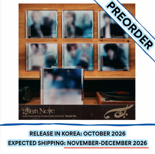[PREORDER] [SHIPS IN NOV-DEC 2026] CLOSE YOUR EYES - 256TH NOTE 4th Mini Album TENUTO Ver. (RANDOM COVER)