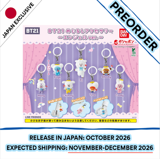 [PREORDER] [SHIPS IN NOV-DEC 2026] BTS BT21 - BOOKMARK ACCESSORIES ANGEL Ver. SET BANDAI