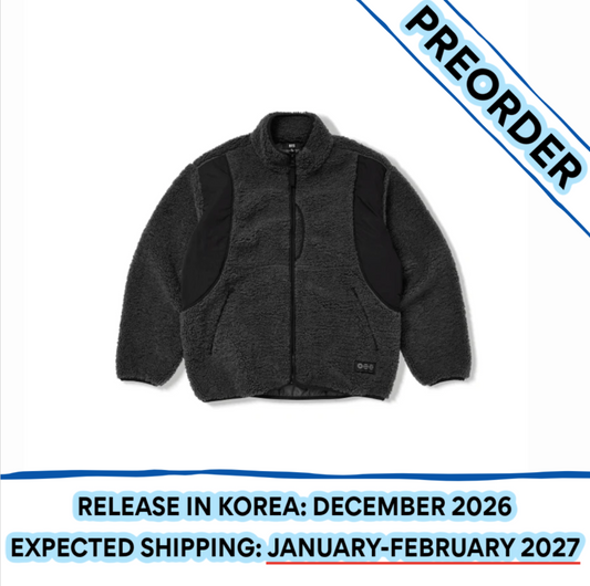 [PREORDER] [SHIPS IN JAN-FEB 2027] BTS - ARIRANG WORLD TOUR 2ND DROP OFFICIAL MD FLEECE JACKET (CHARCOAL)