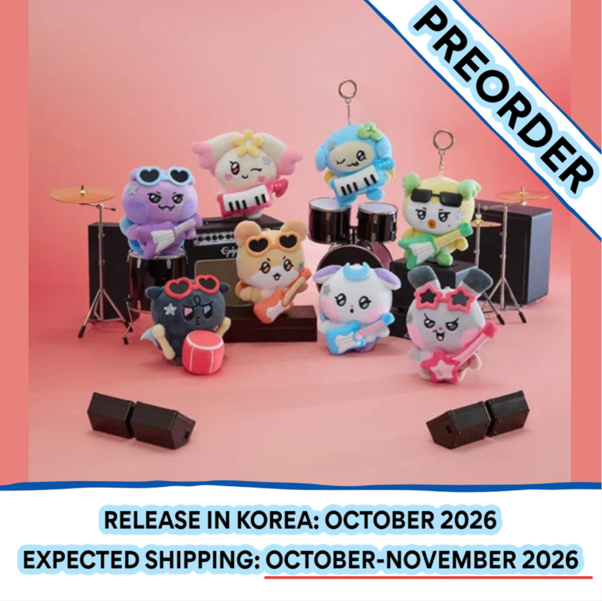 [PREORDER] [SHIPS IN OCT-NOV 2026] ATEEZ - [MIGHTEEZ Rock The Stage] POP-UP MD PLUSH KEYRING (ROCKSTAR) (Member Choice)