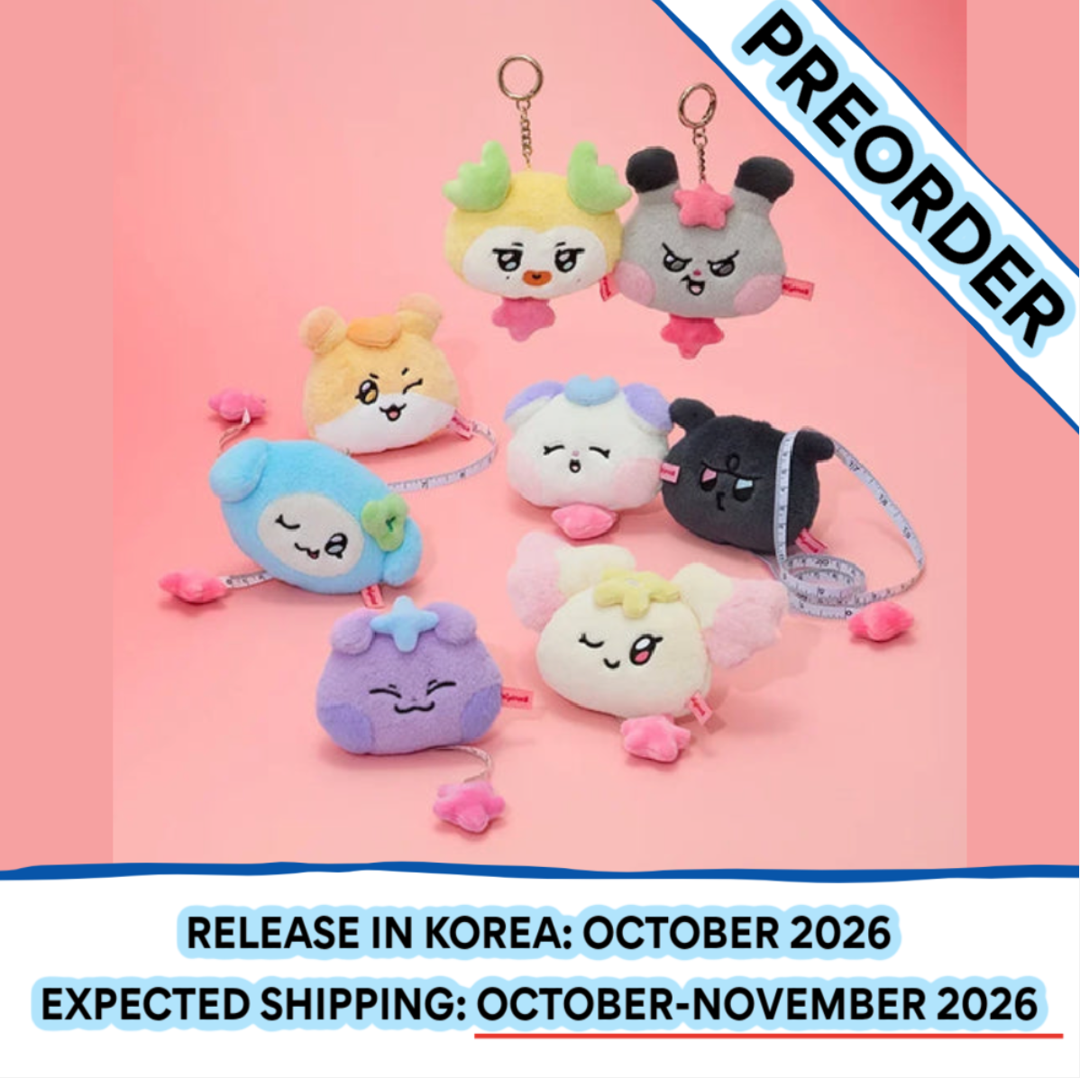 [PREORDER] [SHIPS IN OCT-NOV 2026] ATEEZ - [MIGHTEEZ Rock The Stage] POP-UP MD PLUSH TAPE MEASURE (Member Choice)